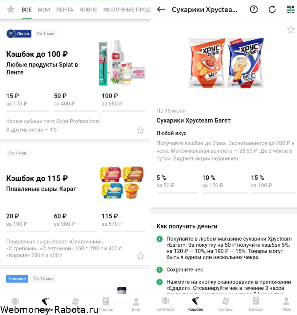 сканирование чеков