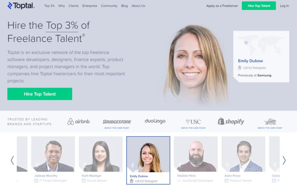 Toptal биржа